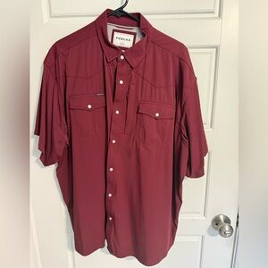 Poncho Men’s Pearl Snap Western Shirt - XL